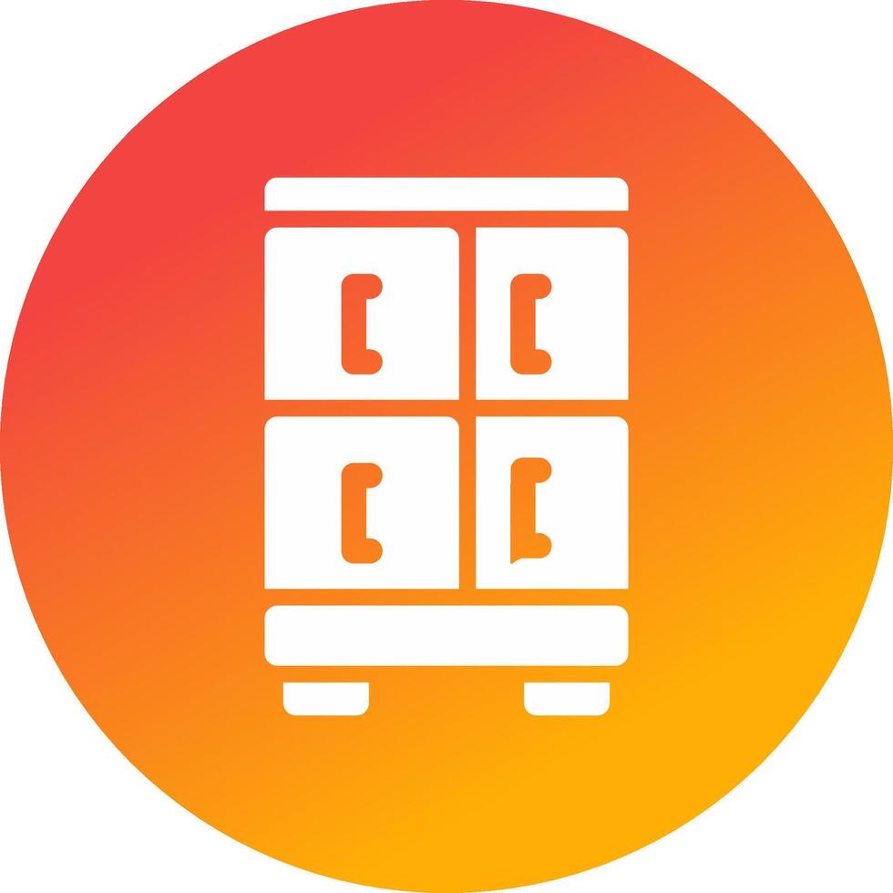 Office Locker Creative Icon Design vector