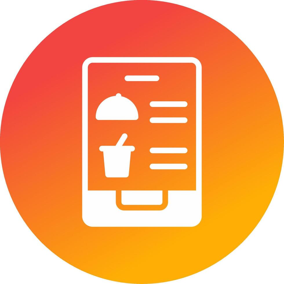 Digital Inflight Menu Creative Icon Design vector
