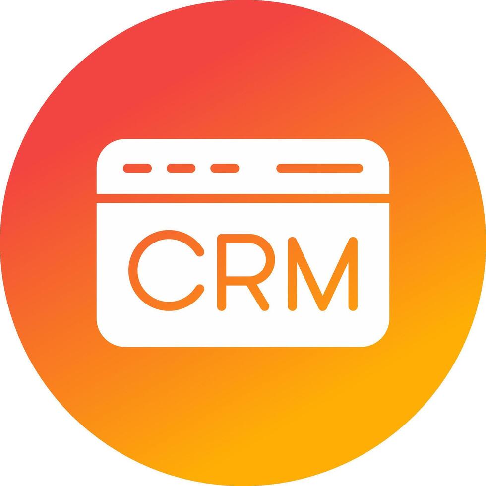 CRM Creative Icon Design vector