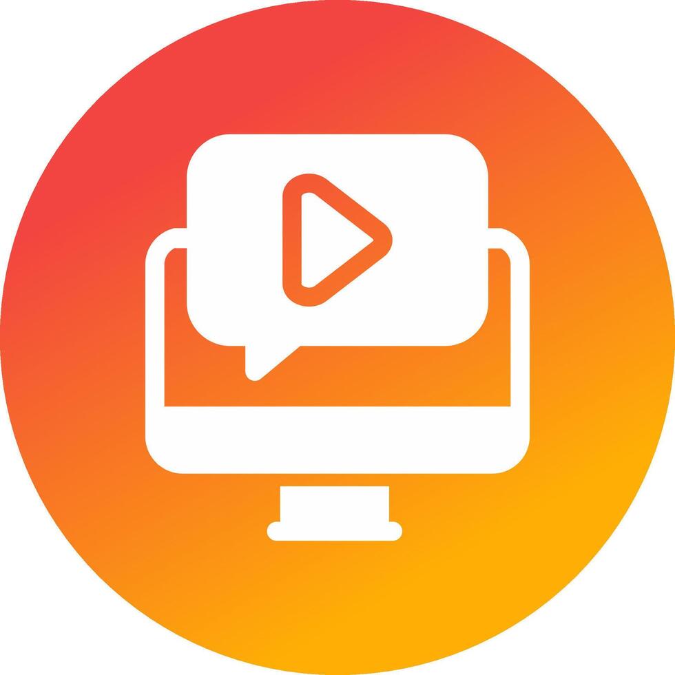 Video Tutorial Creative Icon Design vector