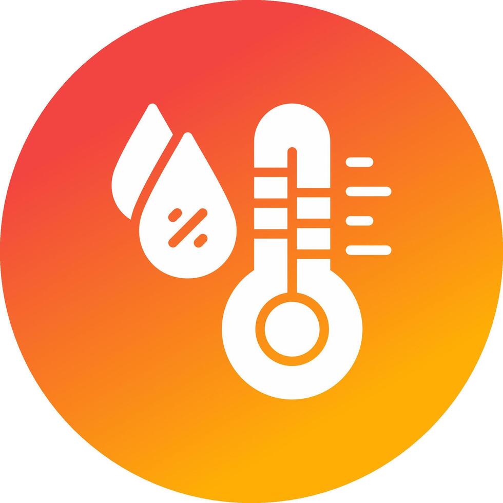 Humidity Creative Icon Design vector