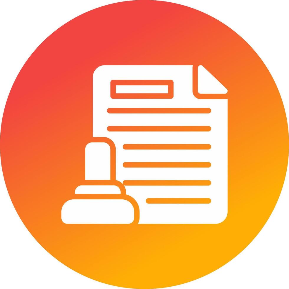 Legal Document Creative Icon Design vector