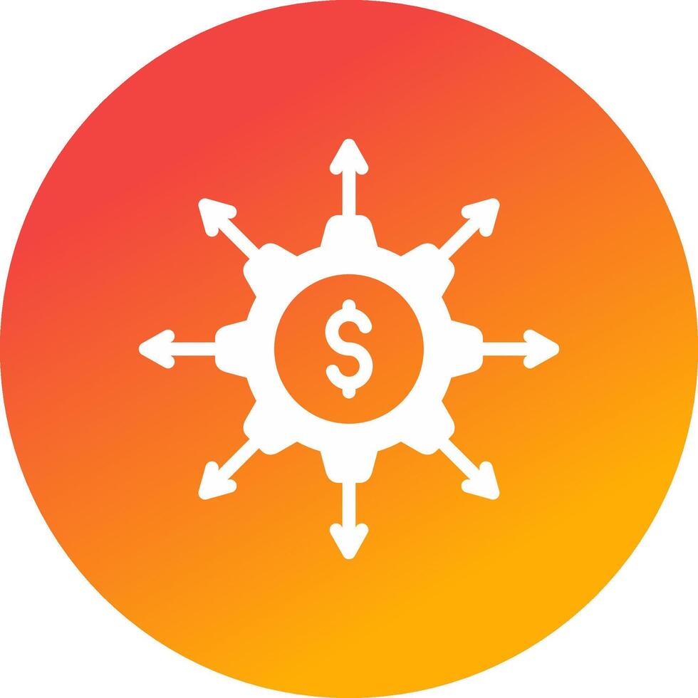 Crowdfunding Portal Creative Icon Design vector