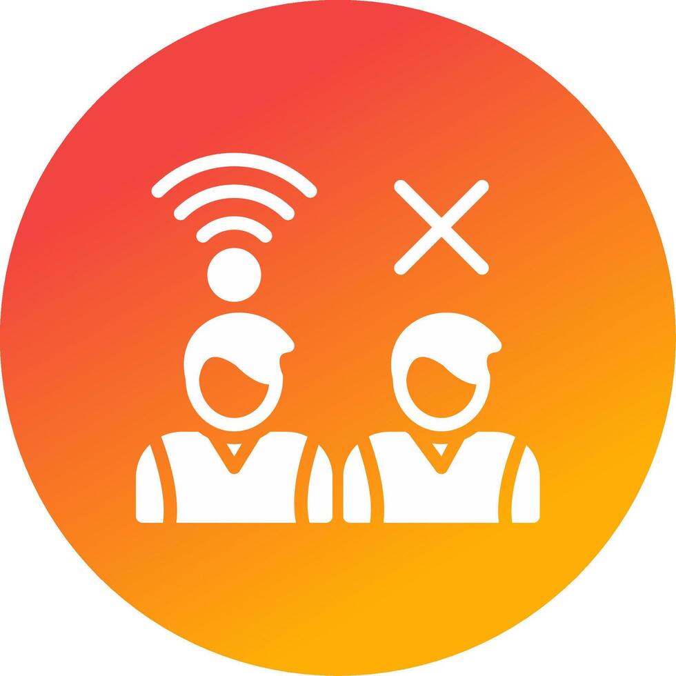Digital Divide Creative Icon Design vector