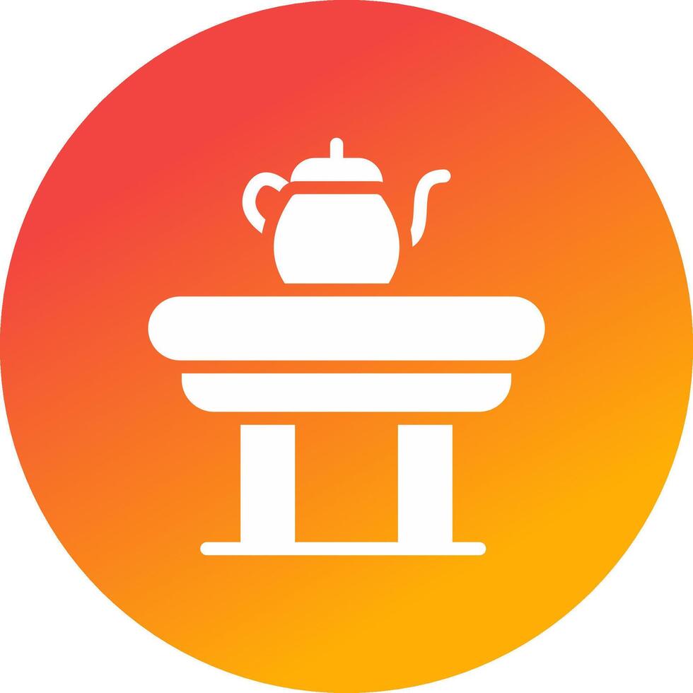 diseño de icono creativo de mesa de café vector