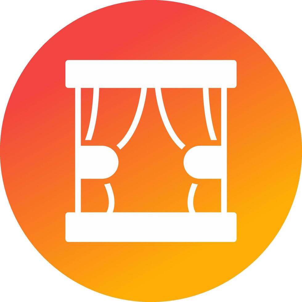 Curtain Creative Icon Design vector