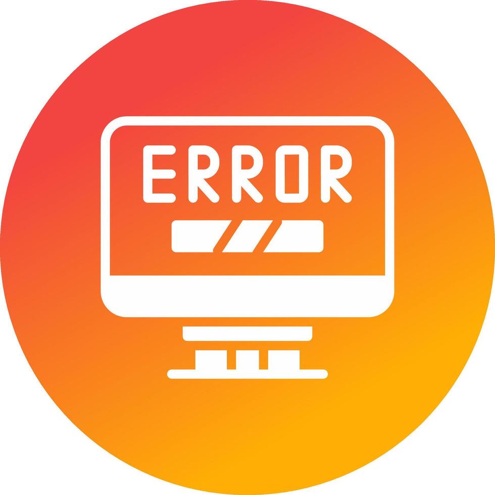 Error Creative Icon Design vector