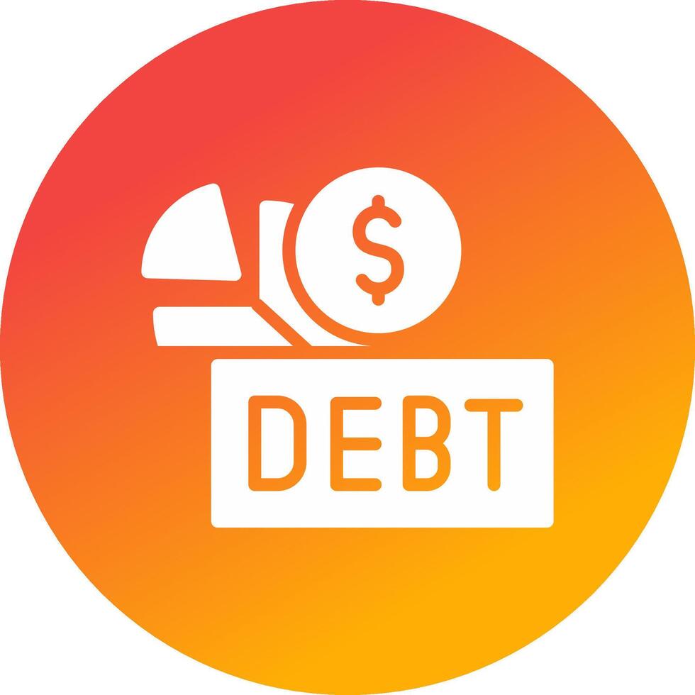 Debt Creative Icon Design vector