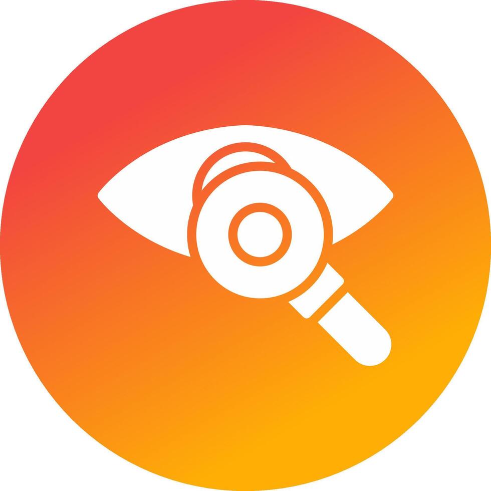 Eye Test Creative Icon Design vector