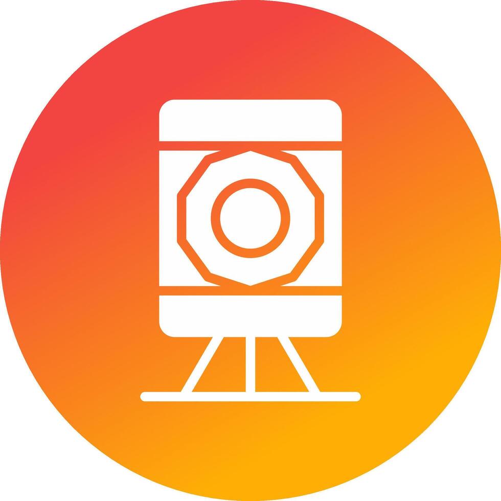 Theodolite Creative Icon Design vector