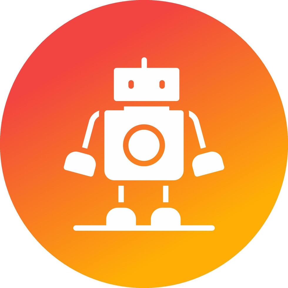 diseño de icono creativo robot vector