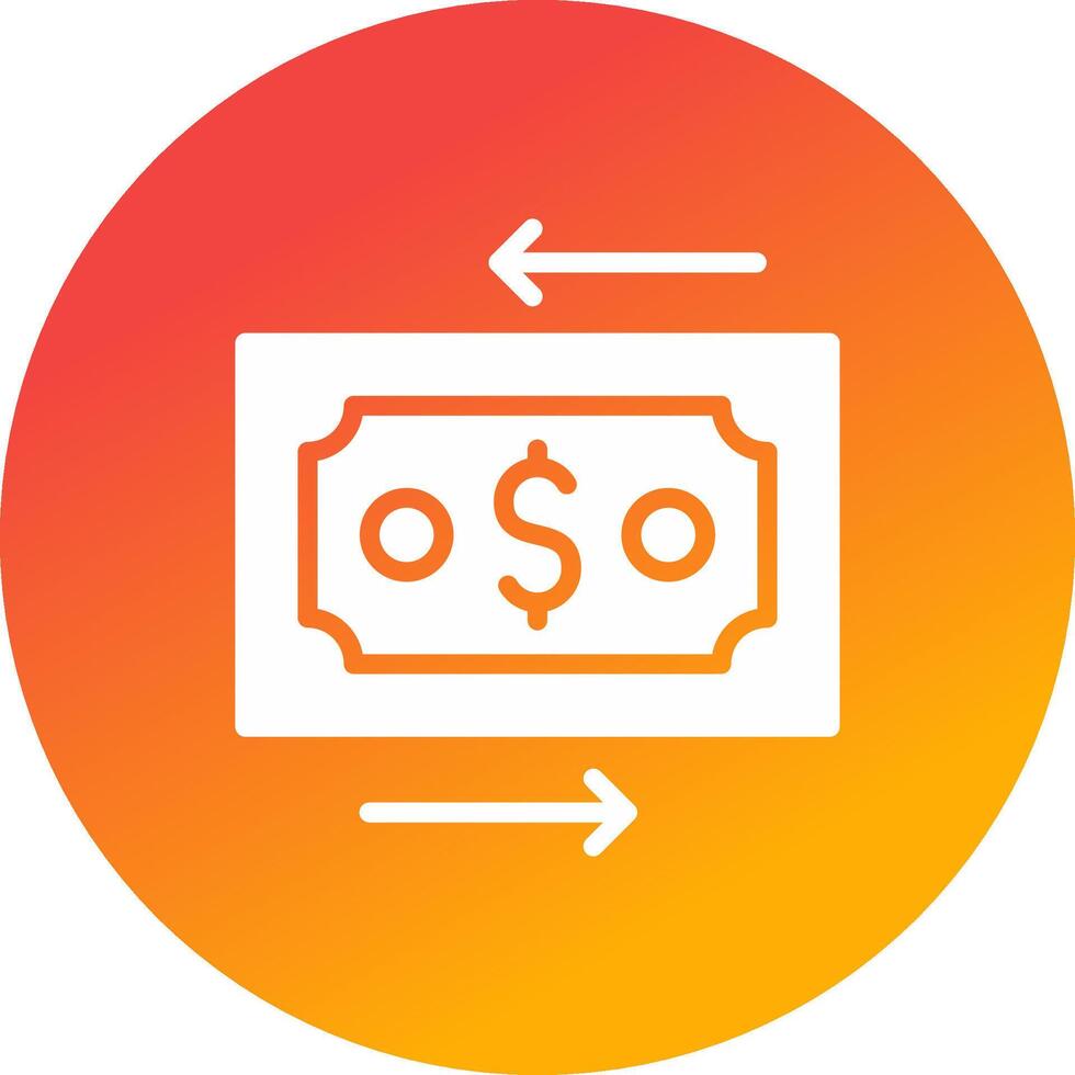 diseño de icono creativo de transferencia de dinero vector