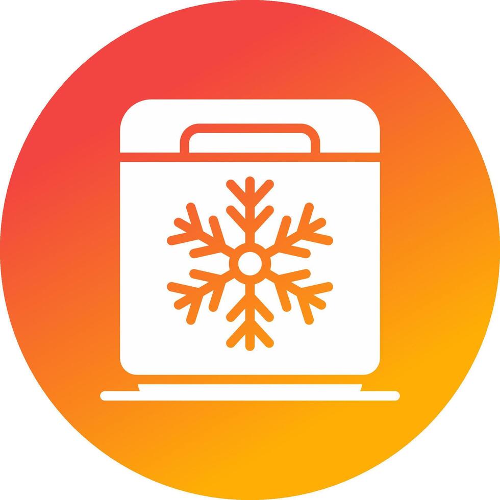 Freezer Creative Icon Design vector