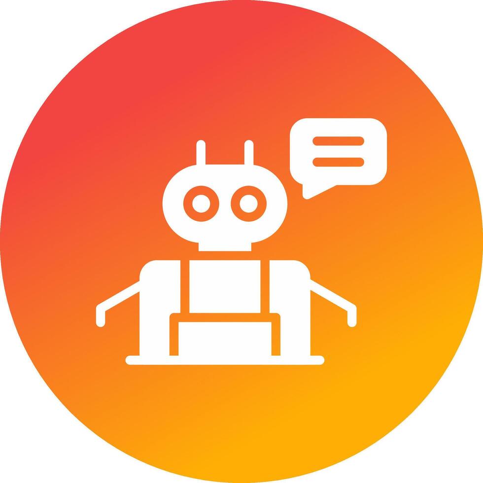 Chatbot Creative Icon Design vector