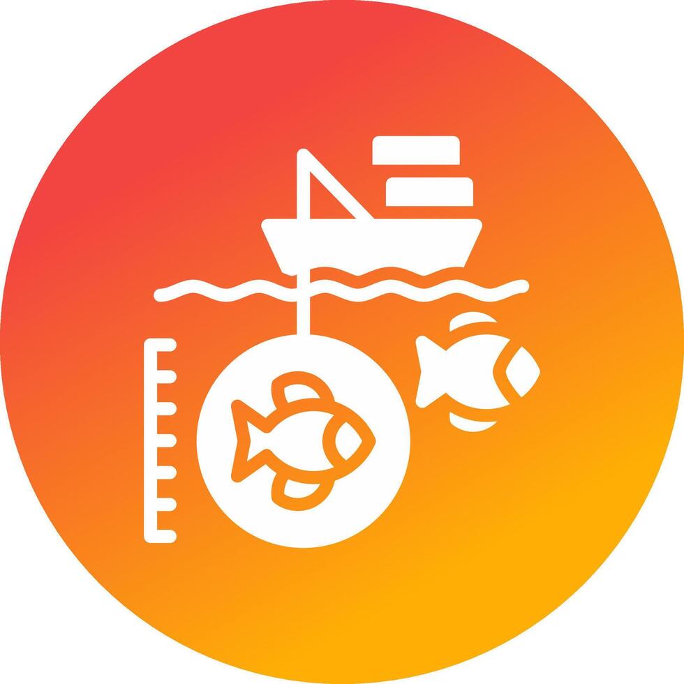 Deep Sea Fishing Creative Icon Design vector