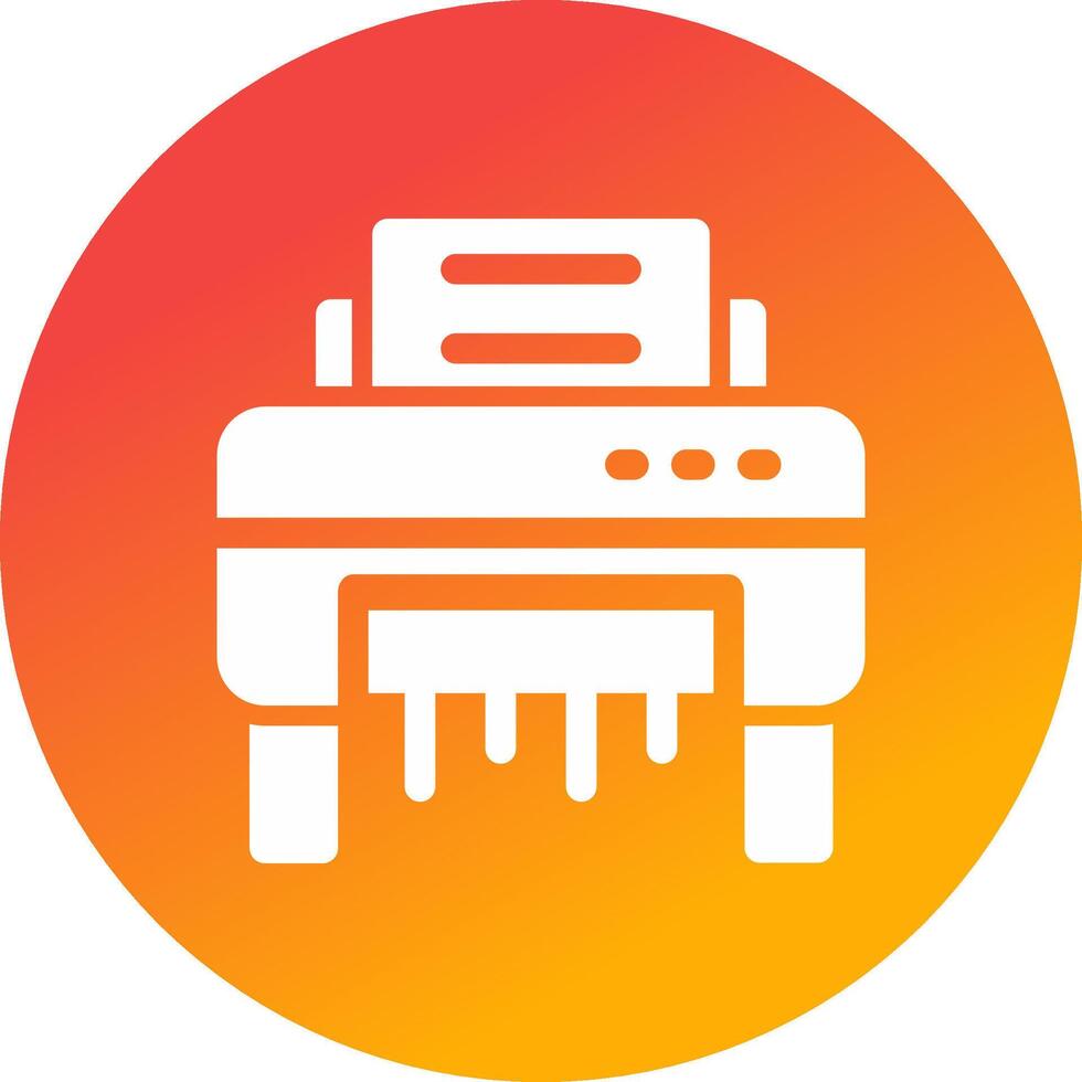 Paper Shredder Creative Icon Design vector