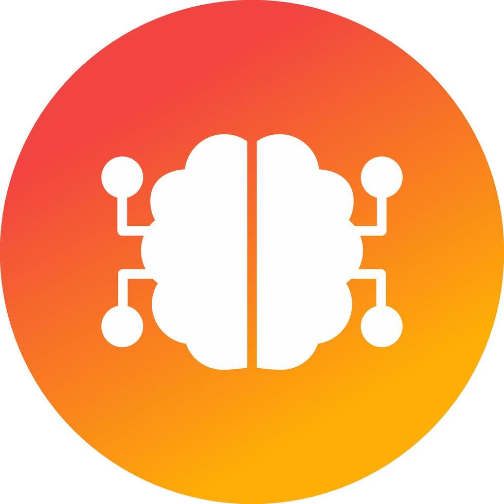 Neurons Circuit Creative Icon Design vector