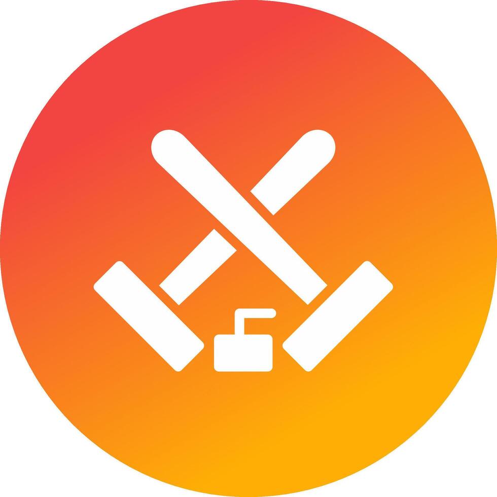 Curling Creative Icon Design vector