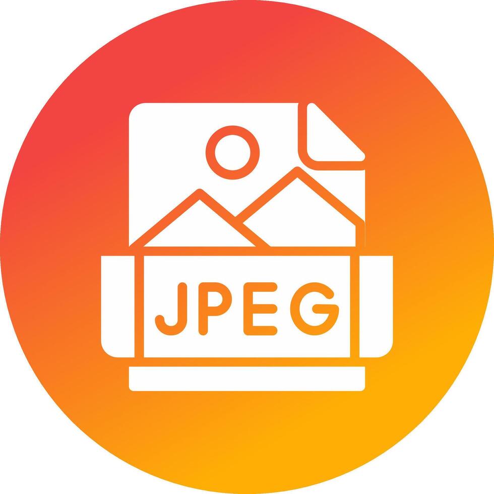 Jpeg Creative Icon Design vector