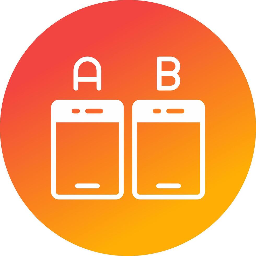 Ab Testing Creative Icon Design vector