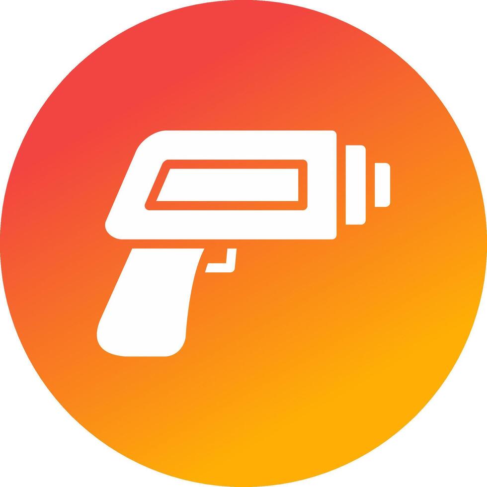 Thermometer Gun Creative Icon Design vector