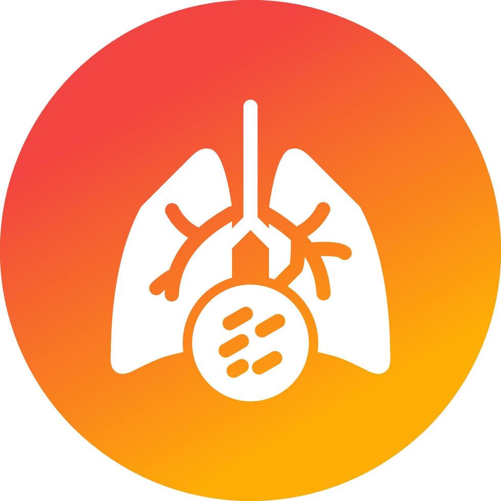 Lung Cancer Creative Icon Design vector