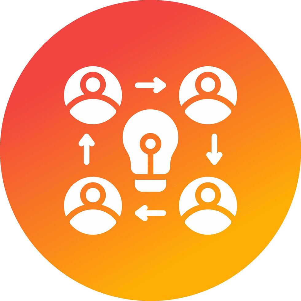 Collaboration Creative Icon Design vector