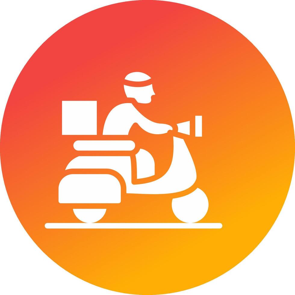 Delivery Bike Creative Icon Design vector