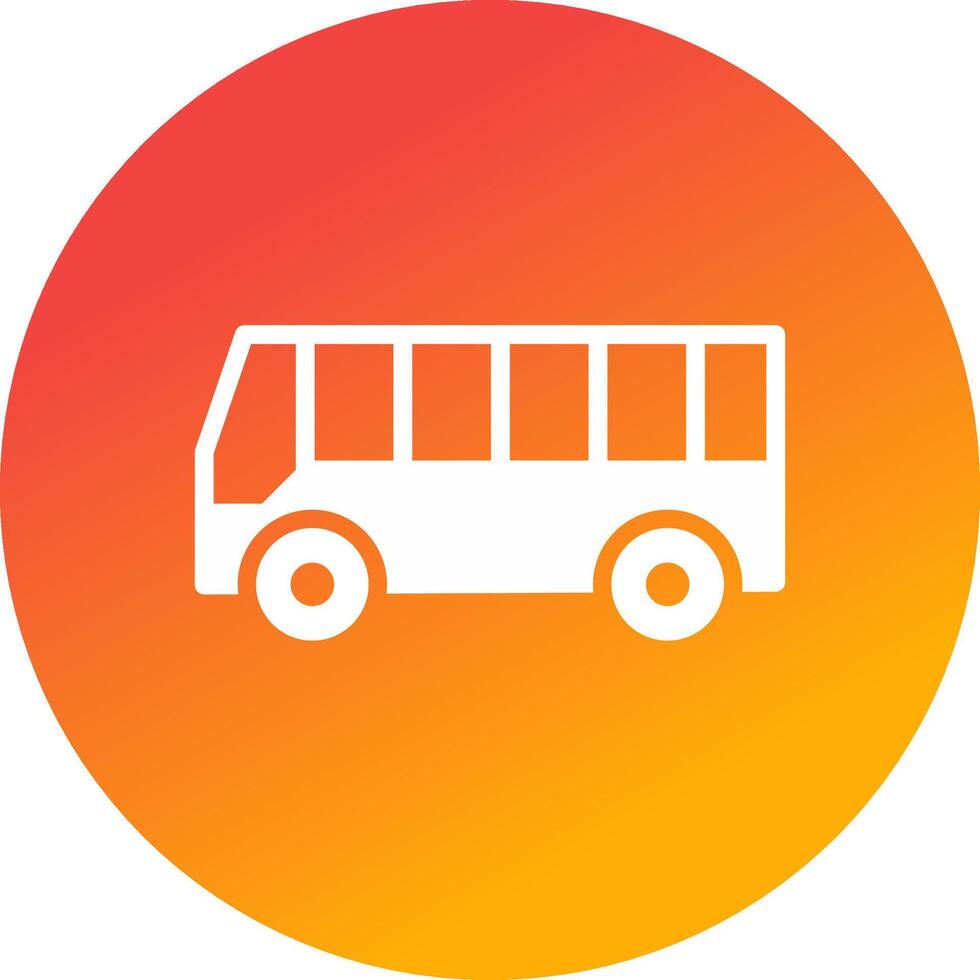 Bus Creative Icon Design vector