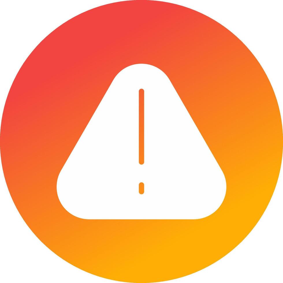 Warning Creative Icon Design vector