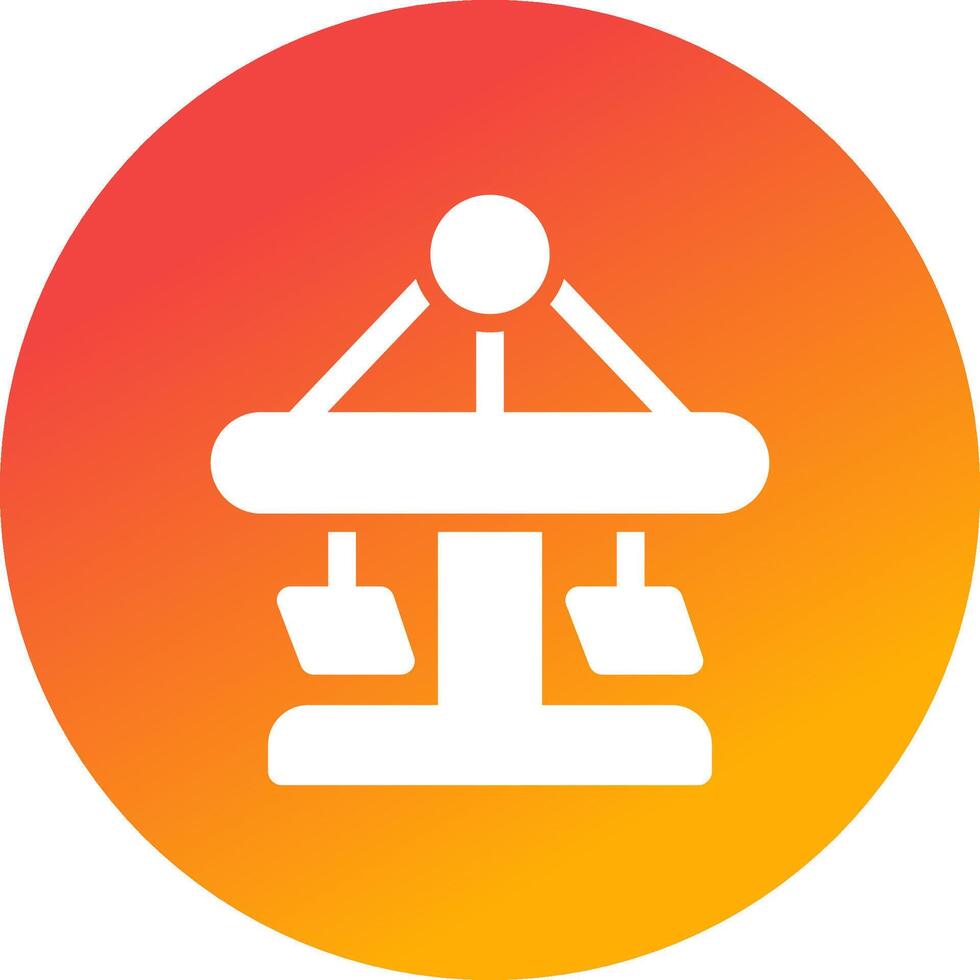 Merry Go Round Creative Icon Design vector