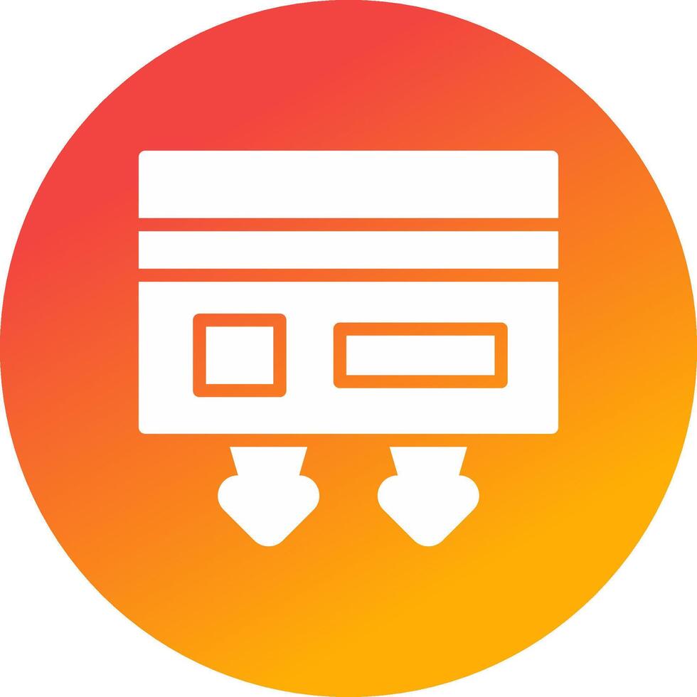 Cash Withdrawal Creative Icon Design vector