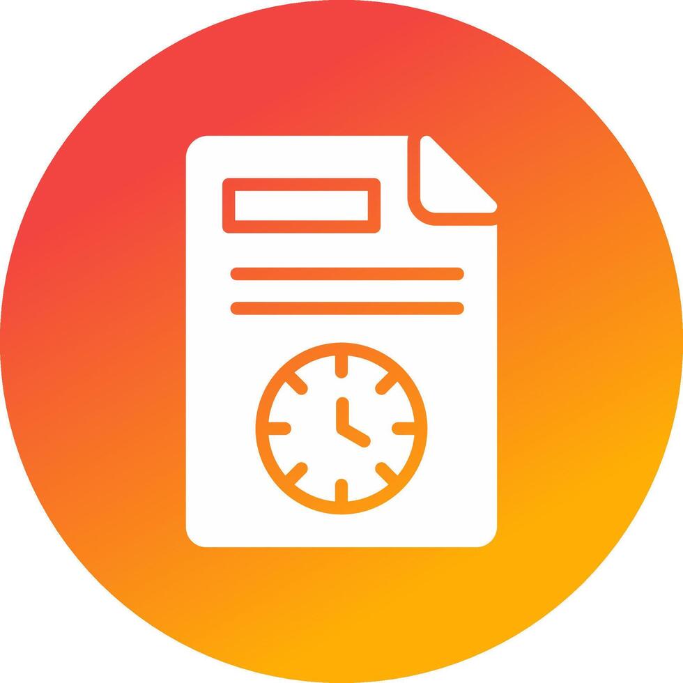 Schedule Creative Icon Design vector