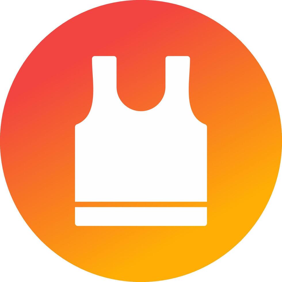 Tank Top Creative Icon Design vector