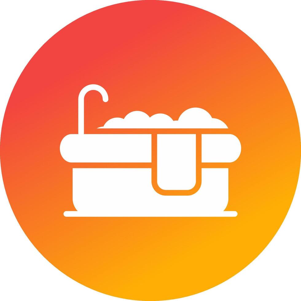 Bathtub Creative Icon Design vector