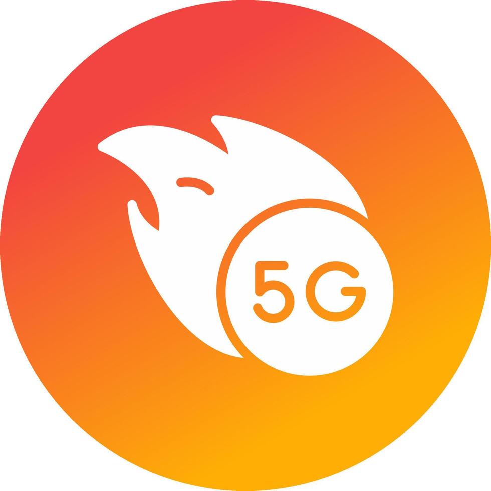 5G Creative Icon Design vector