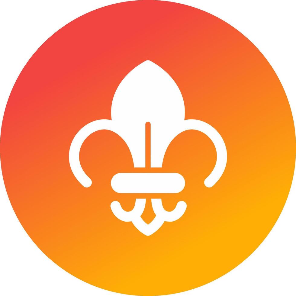 Fleur De Lis Creative Icon Design vector