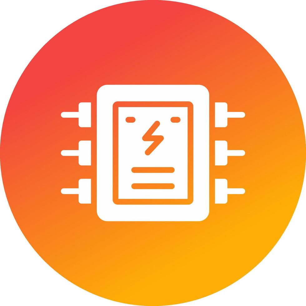 Electrical Panel Creative Icon Design vector