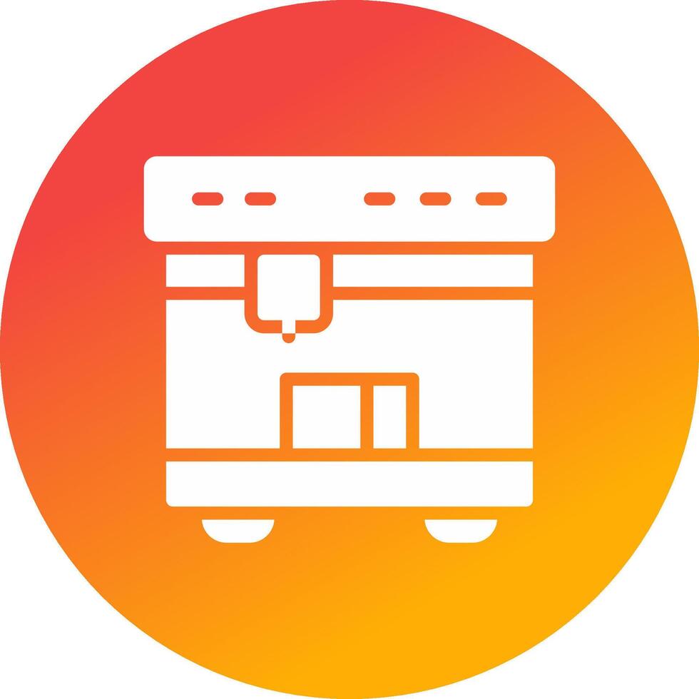 3D Printing Creative Icon Design vector