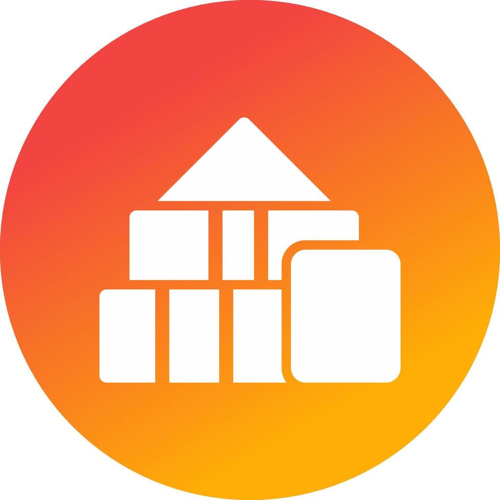 Blocks Creative Icon Design vector