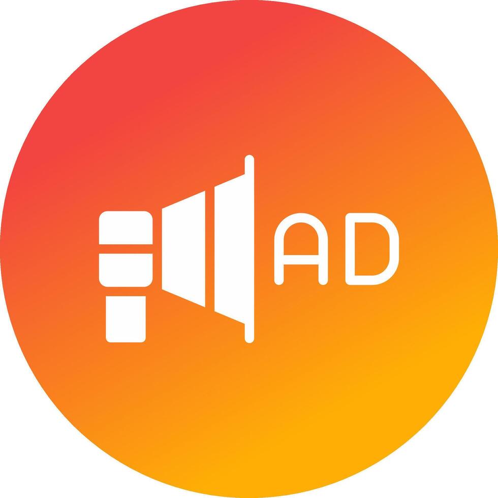 Ad Campaign Creative Icon Design vector