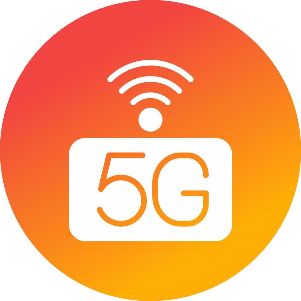 5G Network Creative Icon Design vector