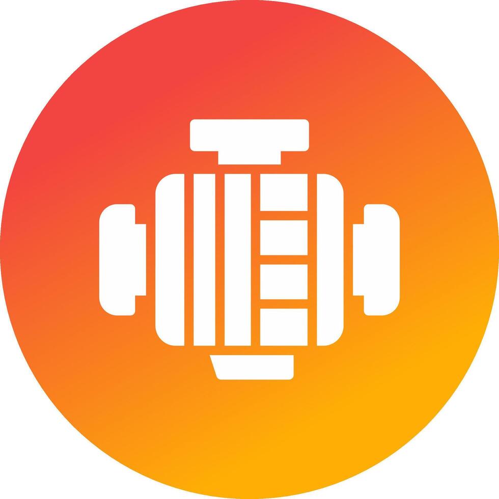 Car Engine Creative Icon Design vector