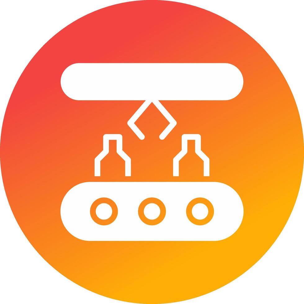 Conveyor Belt Creative Icon Design vector