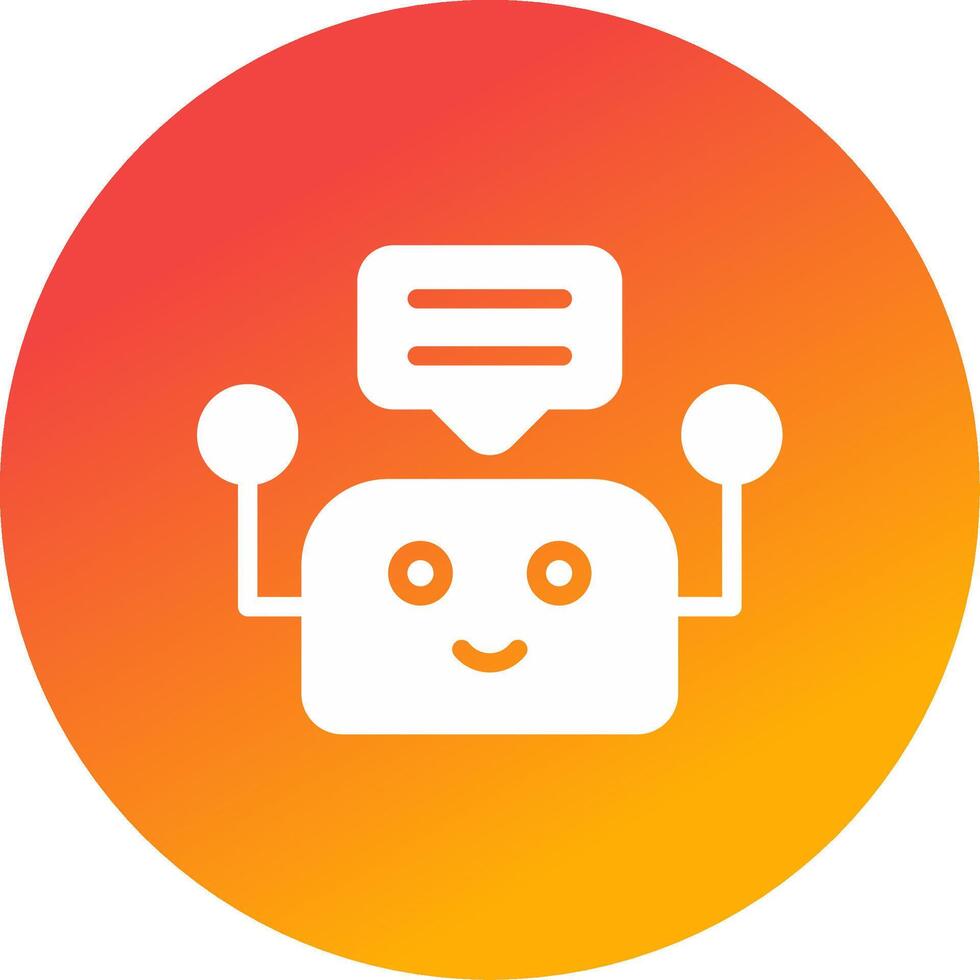Chatbot Creative Icon Design vector
