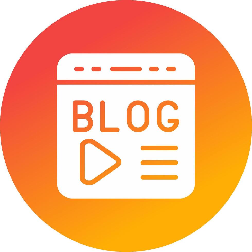 Blogging Creative Icon Design vector
