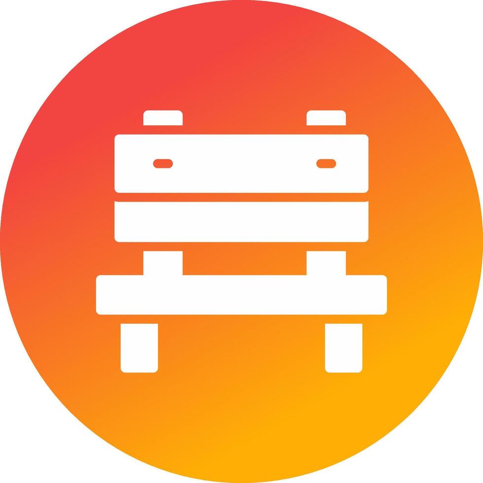 Bench Creative Icon Design vector