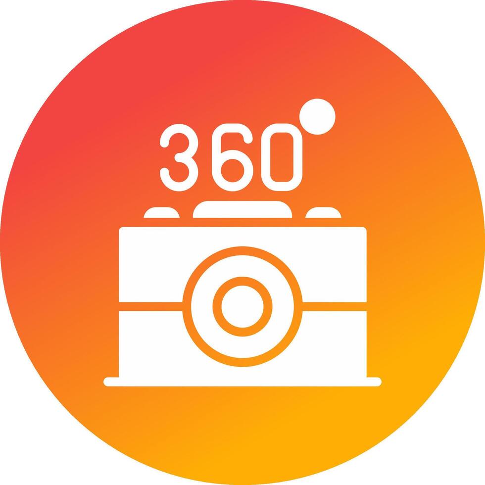 360 Camera Creative Icon Design vector