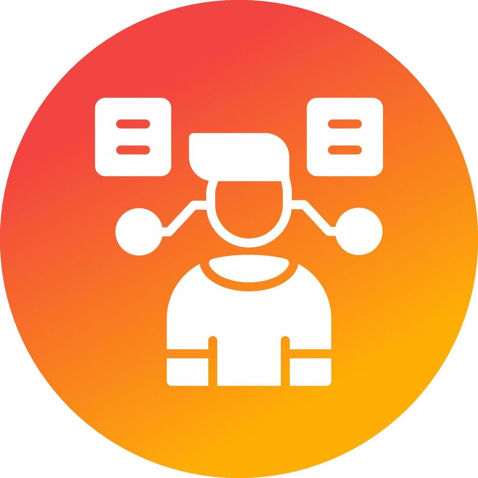 User Predictions Creative Icon Design vector