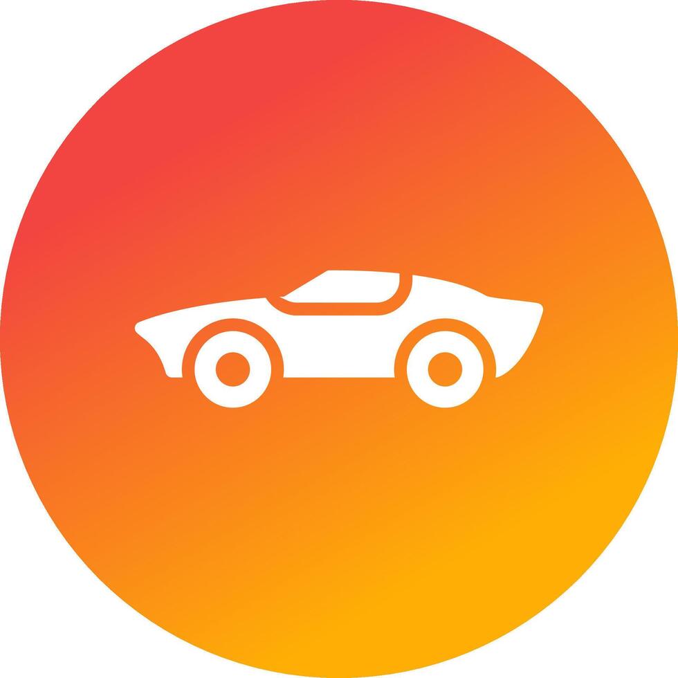 Sports Car Creative Icon Design vector